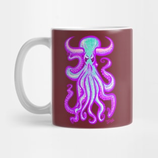 Neon Fallen Angel Octopus Mug